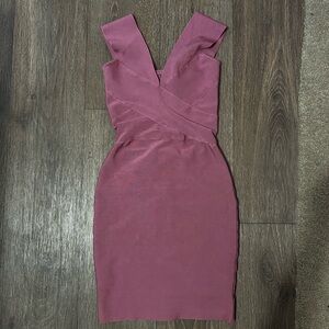 Mauve bandage dress